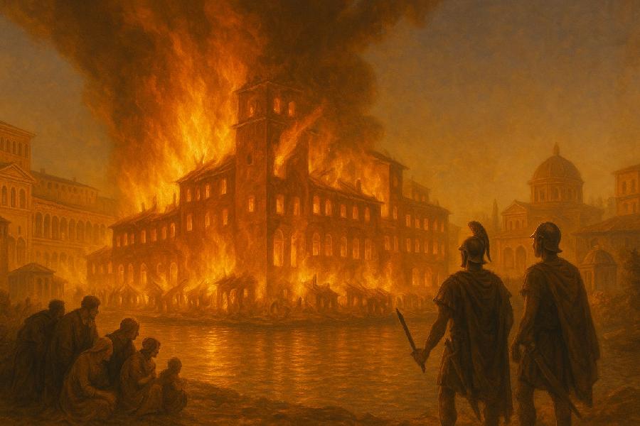 Nero a Velký požár Říma (64 n. l.): mýtus, fakta a následky