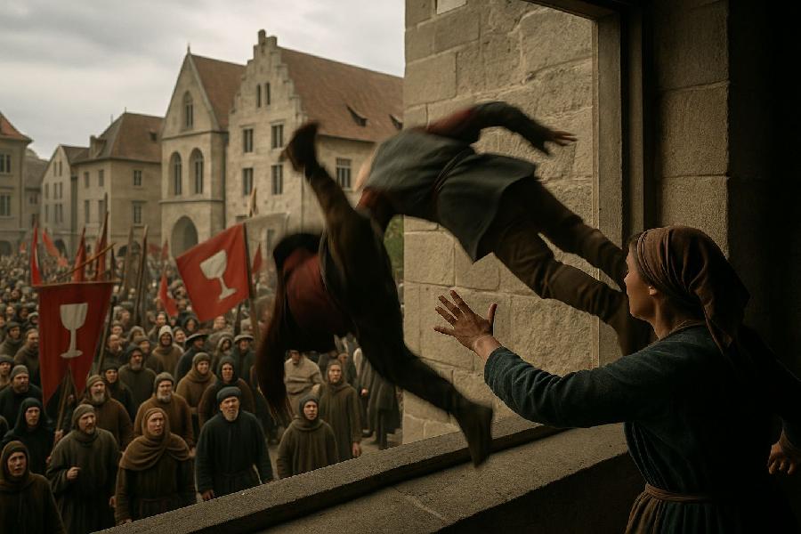 Pražská defenestrace 1419: den, kdy z oken létali radní a začaly husitské války